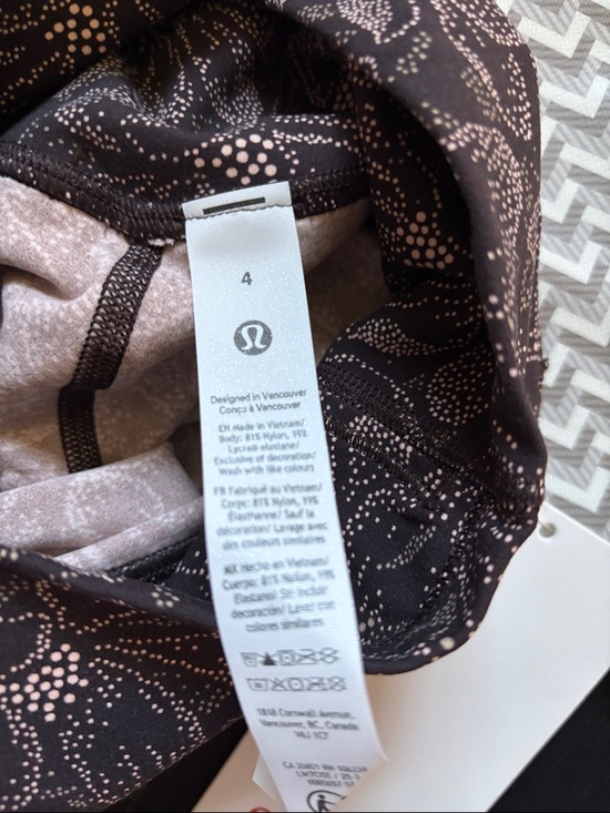 LULULEMON ALIGN HR SHORTS 6” in DOTTED MAGNOLIA PINK MULTI SZ 4, 8 NWT - Picture 9 of 10